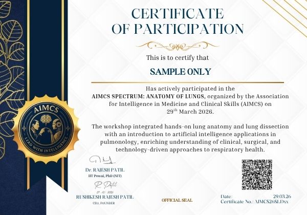 AIMCS Sample Certificate